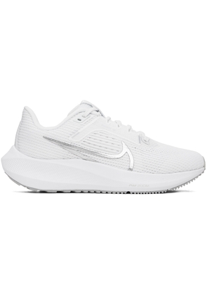 Nike White Pegasus 40 Sneakers