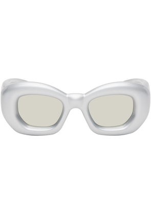 LOEWE Silver Inflated Butterfly Sunglasses