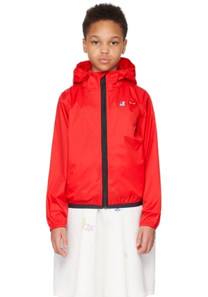 COMME des GARÇONS PLAY Kids Red K-Way Edition Jacket