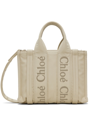Chloé Off-White Small Woody Tote