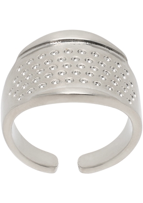 MM6 Maison Margiela Silver Metal Thimble Ring