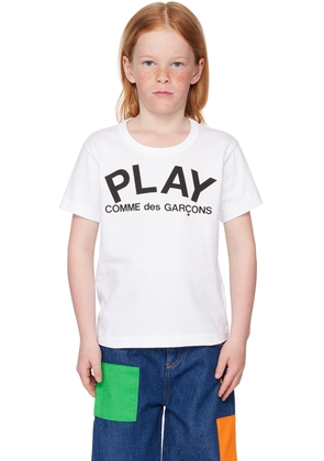 COMME des GARÇONS PLAY Kids White 'Play' T-Shirt