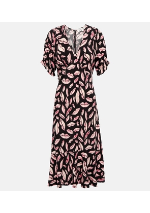 Diane von Furstenberg Abigail printed wrap midi dress