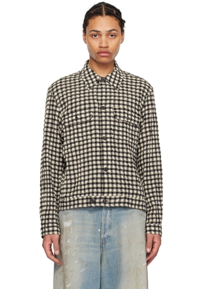 OUR LEGACY Black & Off-White Check Shirt