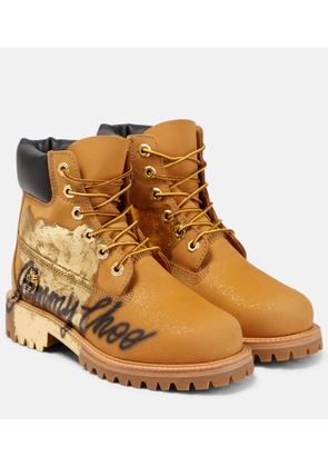 Jimmy Choo x Timberland graffiti leather boots