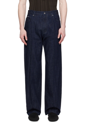 Dolce & Gabbana Navy Pinched Seam Jeans