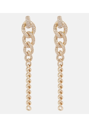 Shay Jewelry Gradual Drop Link 18ct yellow gold and diamonds earrings