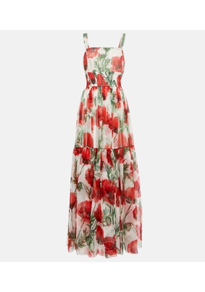 Dolce&Gabbana Floral-print silk maxi dress
