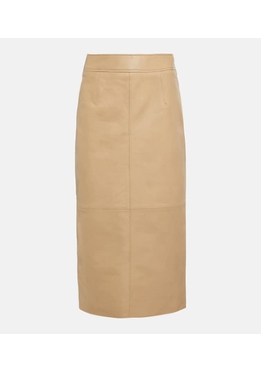 The Frankie Shop Heather leather pencil skirt