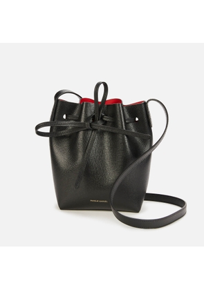 Mansur Gavriel Women's Mini Mini Saffiano Bucket Bag - Black/Flamma