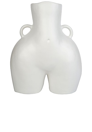 Anissa Kermiche Love Handles Vase in White Matte - White. Size all.