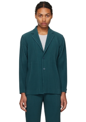 HOMME PLISSÉ ISSEY MIYAKE Green Tailored Pleats 2 Blazer