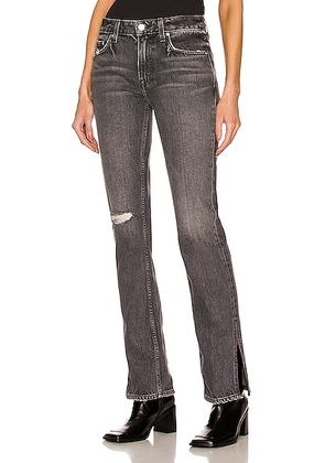 GRLFRND Hailey Low Rise Slim Boot in Empire State - Charcoal. Size 30 (also in 27, 31, 32).