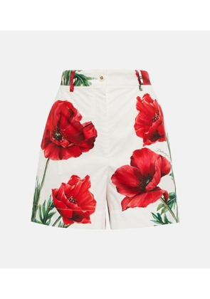 Dolce&Gabbana Floral-printed cotton shorts