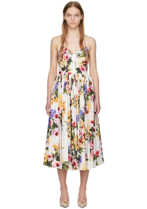 Dolce & Gabbana Multicolor Floral Midi Dress