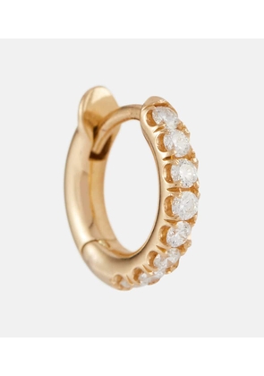 Spinelli Kilcollin Mini Micro Hoop Pavé 18kt gold and diamond earring