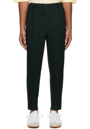 HOMME PLISSÉ ISSEY MIYAKE Green Compleat Trousers