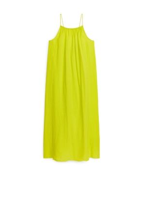 Cotton Maxi Dress - Yellow