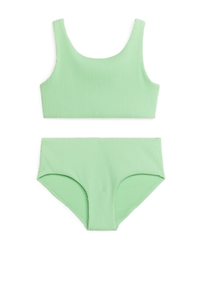 Seersucker Bikini Set - Green