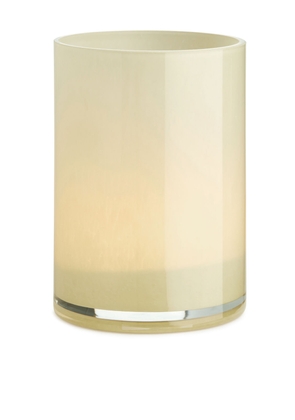 Glass Tea Light Holder 14 cm - White