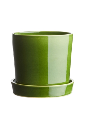 Stoneware Pot 18 cm - Green