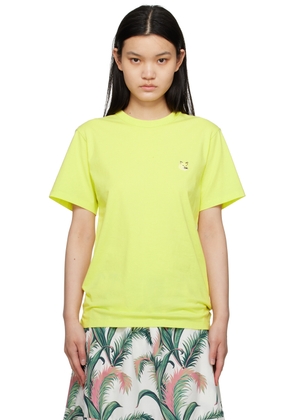 Maison Kitsuné Yellow Hotel Olympia Edition Fox Head T-Shirt