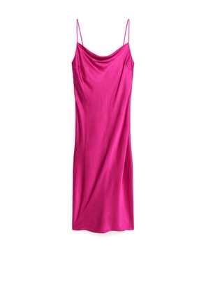 Midi Slip Dress - Pink