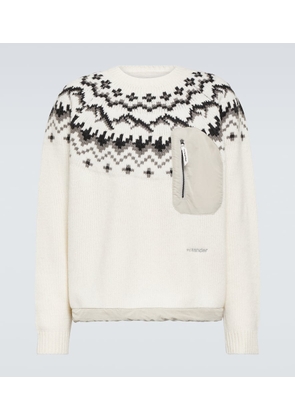 And Wander Lopi fair isle wool-blend sweater