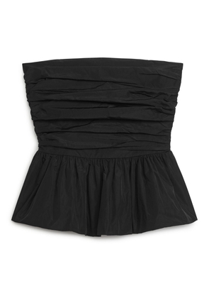 Ruched Bustier - Black