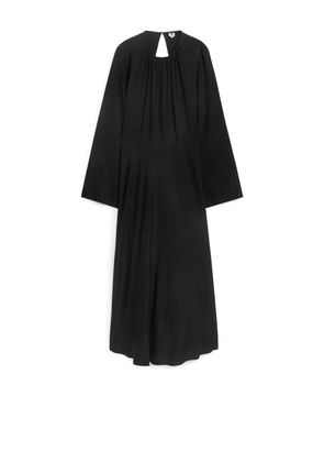 Open Back Maxi Dress - Black