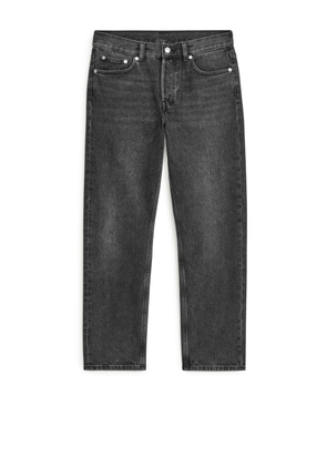 PARK CROPPED Regular Straight Jeans - Black
