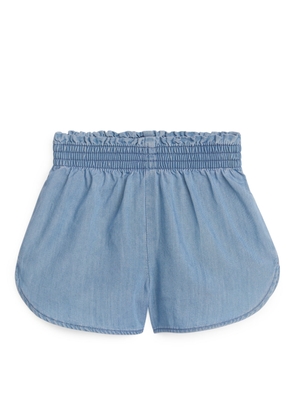 Lyocell Denim Shorts - Blue