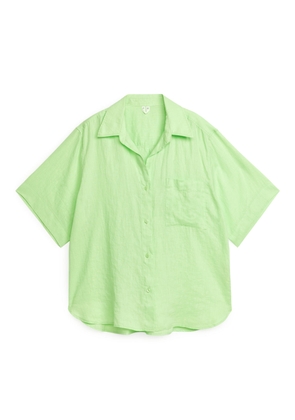 Linen Resort Shirt - Green