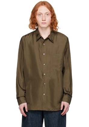 LEMAIRE Brown Loose Shirt