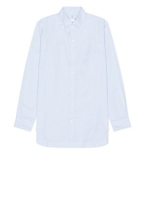 TS(S) Pastel Color Cotton Oxford Cloth B.d. Shirt in BLUE - Baby Blue. Size 2 (also in ).