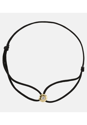 Octavia Elizabeth Parachute Nesting Gem 18kt gold cord bracelet with diamond