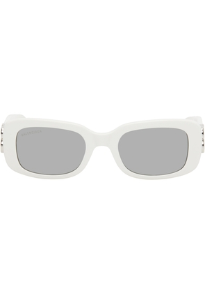 Balenciaga White Everyday Flash Sunglasses