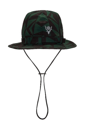 South2 West8 Jungle Hat in Native - Dark Green. Size M (also in L).