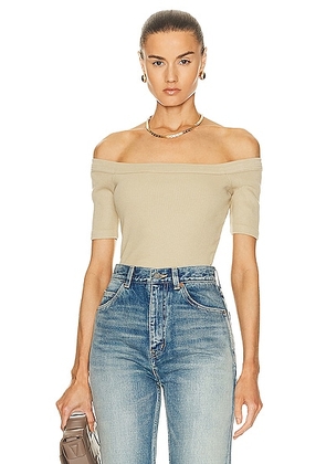 Citizens of Humanity Rey Off the Shoulder in Affogato - Olive. Size XS (also in ).