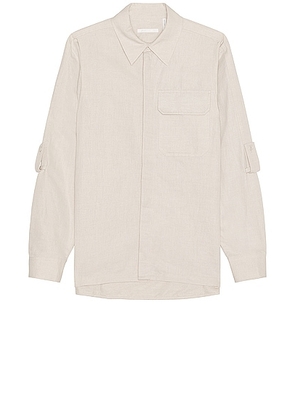 Helmut Lang Shirt in Natural - Light Grey. Size L (also in ).
