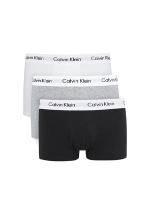 Calvin Klein Stretch-cotton Low-rise Trunks - set of Three - Multicoloured - S