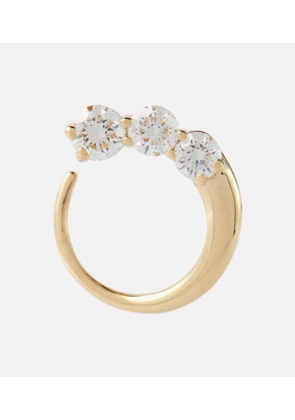 Melissa Kaye Aria Earwrap 18kt gold single earring with diamonds
