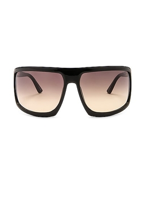 TOM FORD Clint Sunglasses in Shiny Black - Black. Size all.