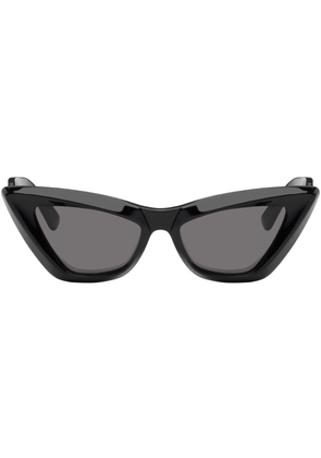 Bottega Veneta Black Pointed Cat-Eye Sunglasses