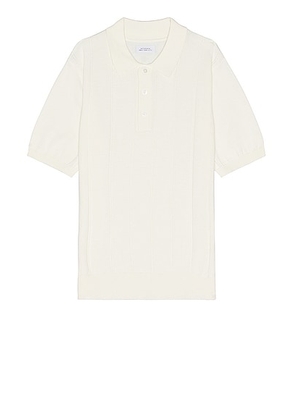 SATURDAYS NYC Jahmad Polo in Ivory - White. Size S (also in ).