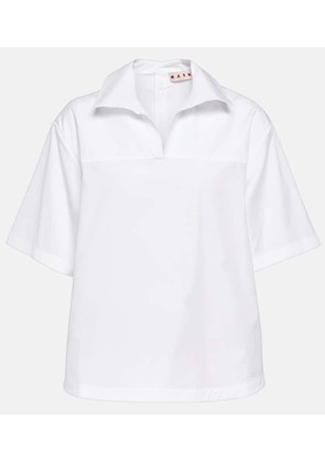 Marni Cotton poplin polo shirt