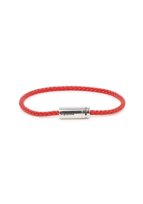 LE Gramme 7g Sterling Silver and red Cable Bracelet