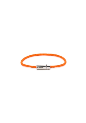 LE Gramme 7g Sterling Silver and Orange Cable Bracelet
