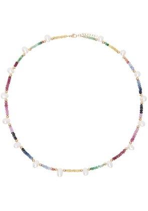 JIA JIA Multicolor Arizona Rainbow Sapphire Pearl Necklace