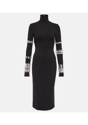 Dolce&Gabbana x Kim embellished turtleneck midi dress